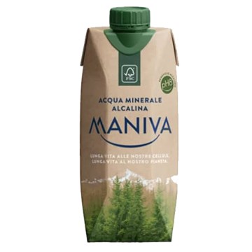 acqua maniva in tretapack cartone
