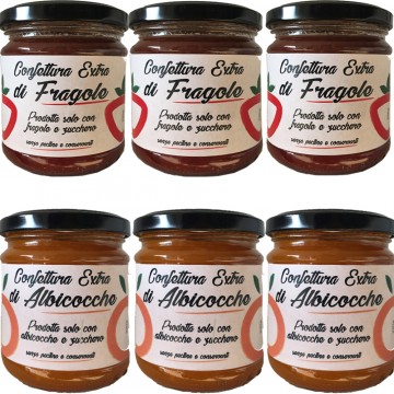 Confettura di Frutta Extra fragola e albicocca