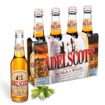 Birra Adelscott Lager Doppio Malto Francese