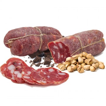 soppressata cioccolato e pistacchio