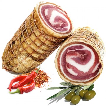 pancetta arrotolata piccante