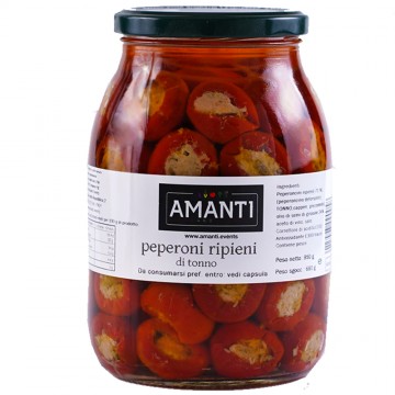 Peperoni Ripieni di Tonno e Capperi