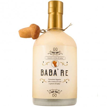 Babà Re - Liquore con Crema di Latte e Pezzi di Babà - Terre Pompeiane 50cl
